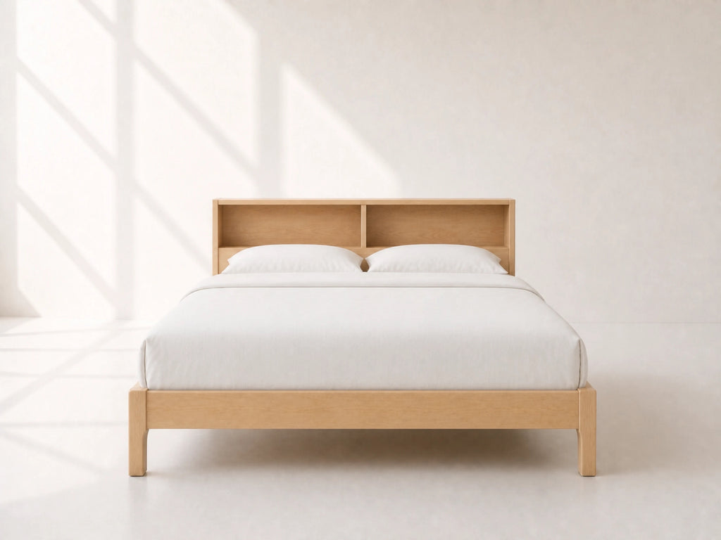 Shelf Headboard Bed — view 3