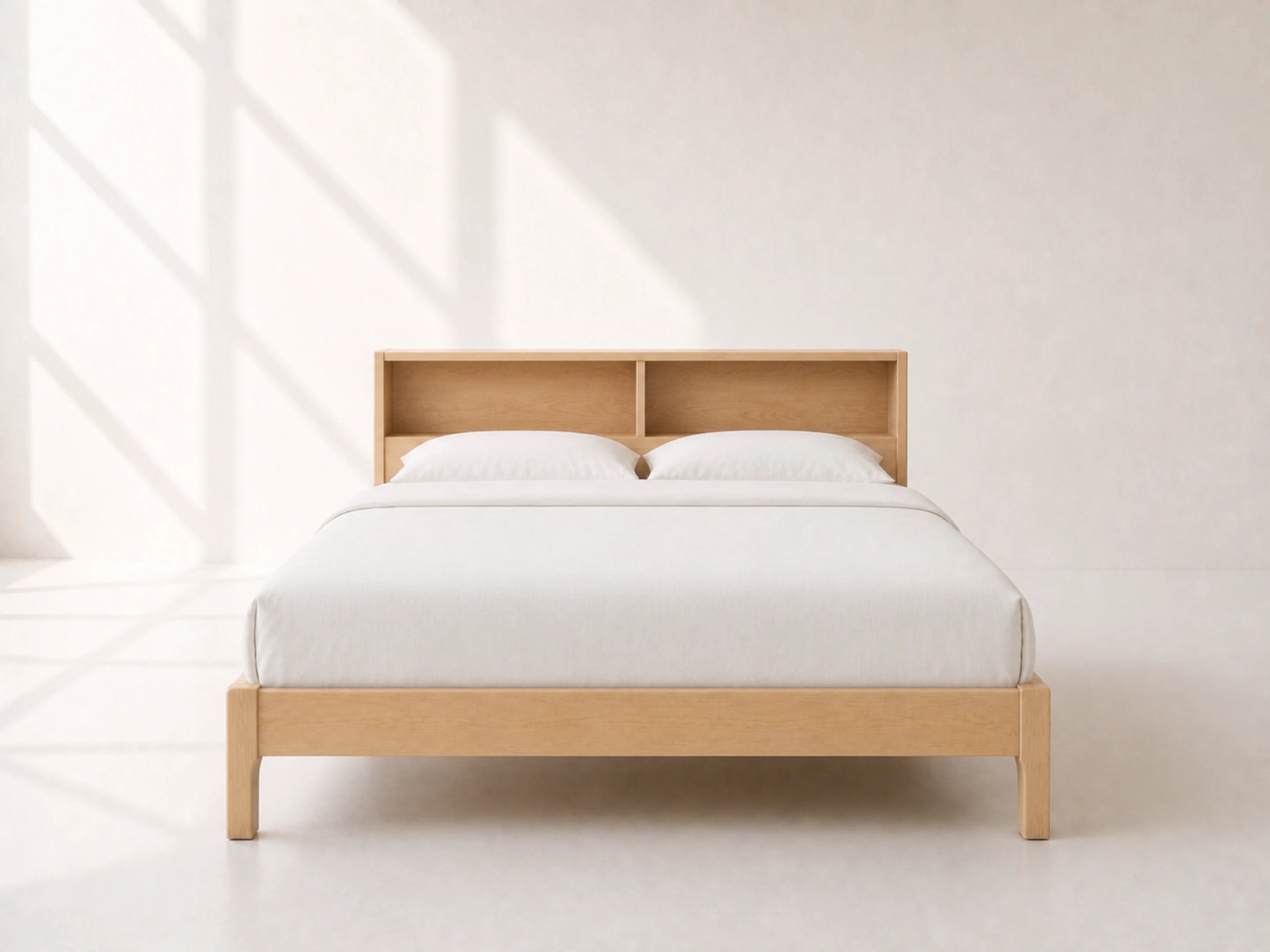 Shelf Headboard Bed — view 3