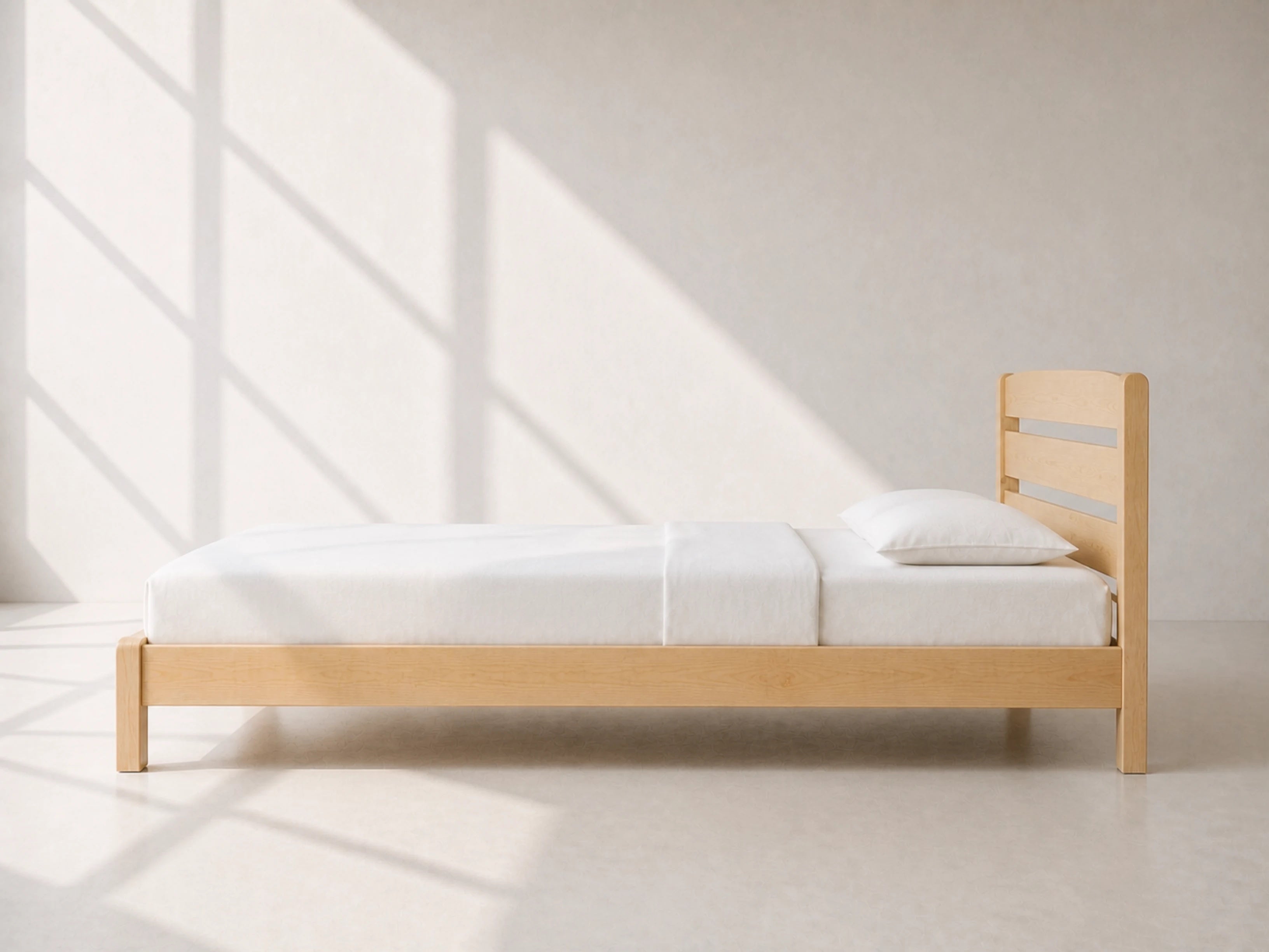 Slatted Headboard Bed — view 4