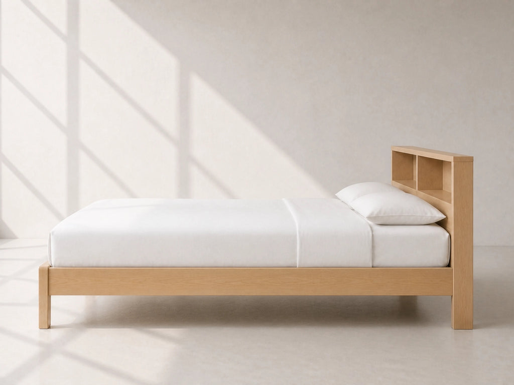 Shelf Headboard Bed — view 4
