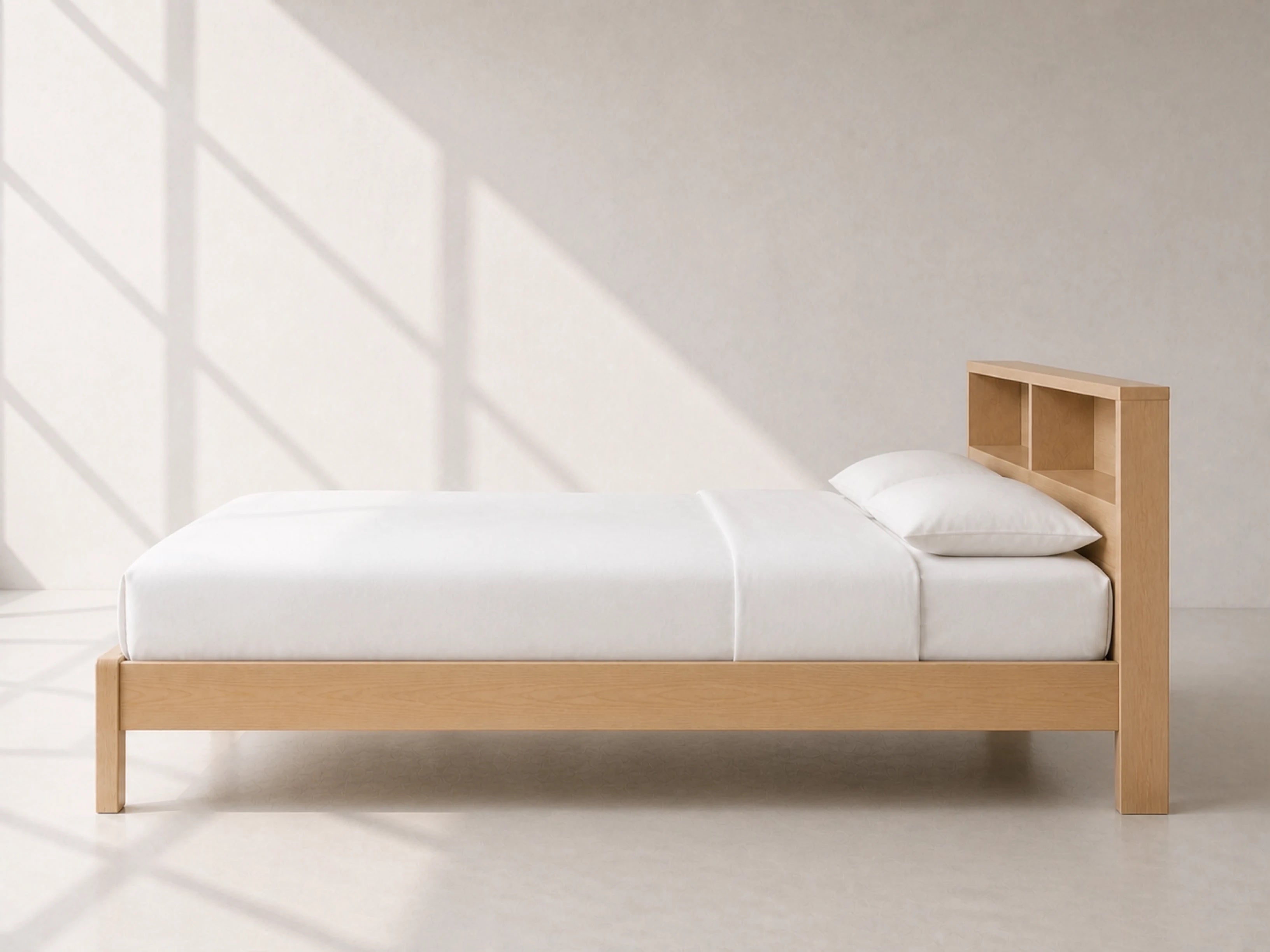 Shelf Headboard Bed — view 4