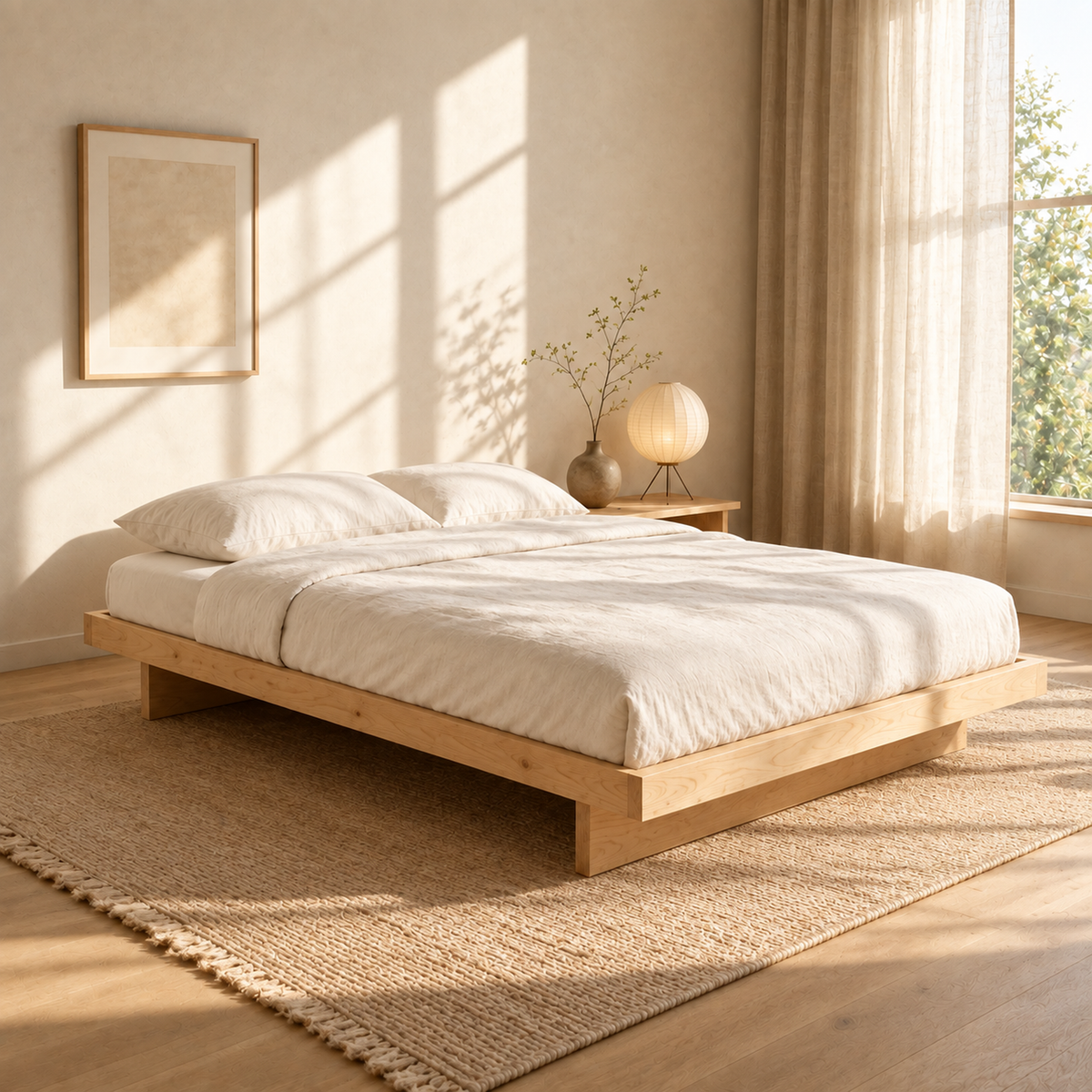 Low Pine Platform Bed
