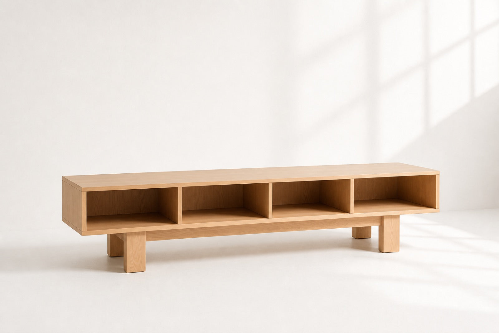 Four Cubby Console custom furniture by Mokko Woodwork