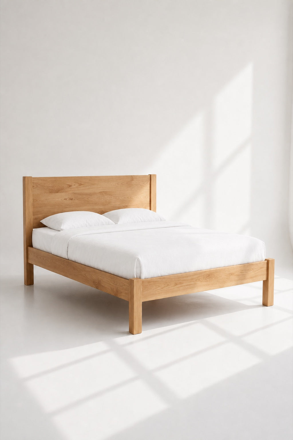 Full Panel Bed in solid Canadian pine